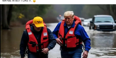 Trump surveyed Hurricane Helene 