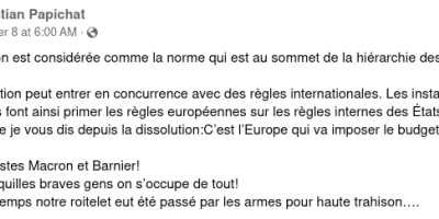 UE n’impose pas à la France