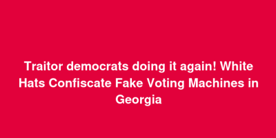 US Military Confiscated Fake Voting Machines