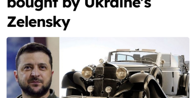 Zelensky propriétaire d'une voiture d'Hitler