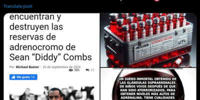 adrenocromo extraído de niños