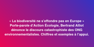 biodiversité ne s’effondre pas