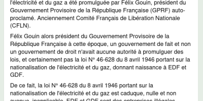 factures de gaz et d’électricité