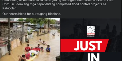 flood in Bicol due to Kristine