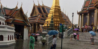 flood inside Bangkok's Grand Palace