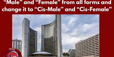 gender markers on Toronto