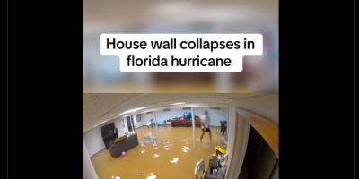 house wall collapsing in Florida