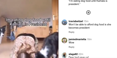 liberal who vowed to eat dog food