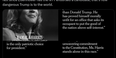 presidential candidates endorsed by NYT