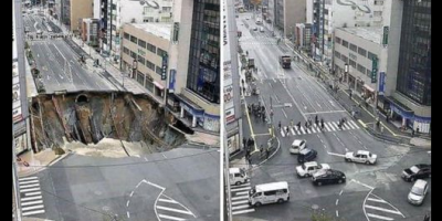 route effondrée en une semaine